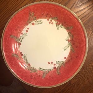 Lenox “Holiday Wreath” large porcelain plate!